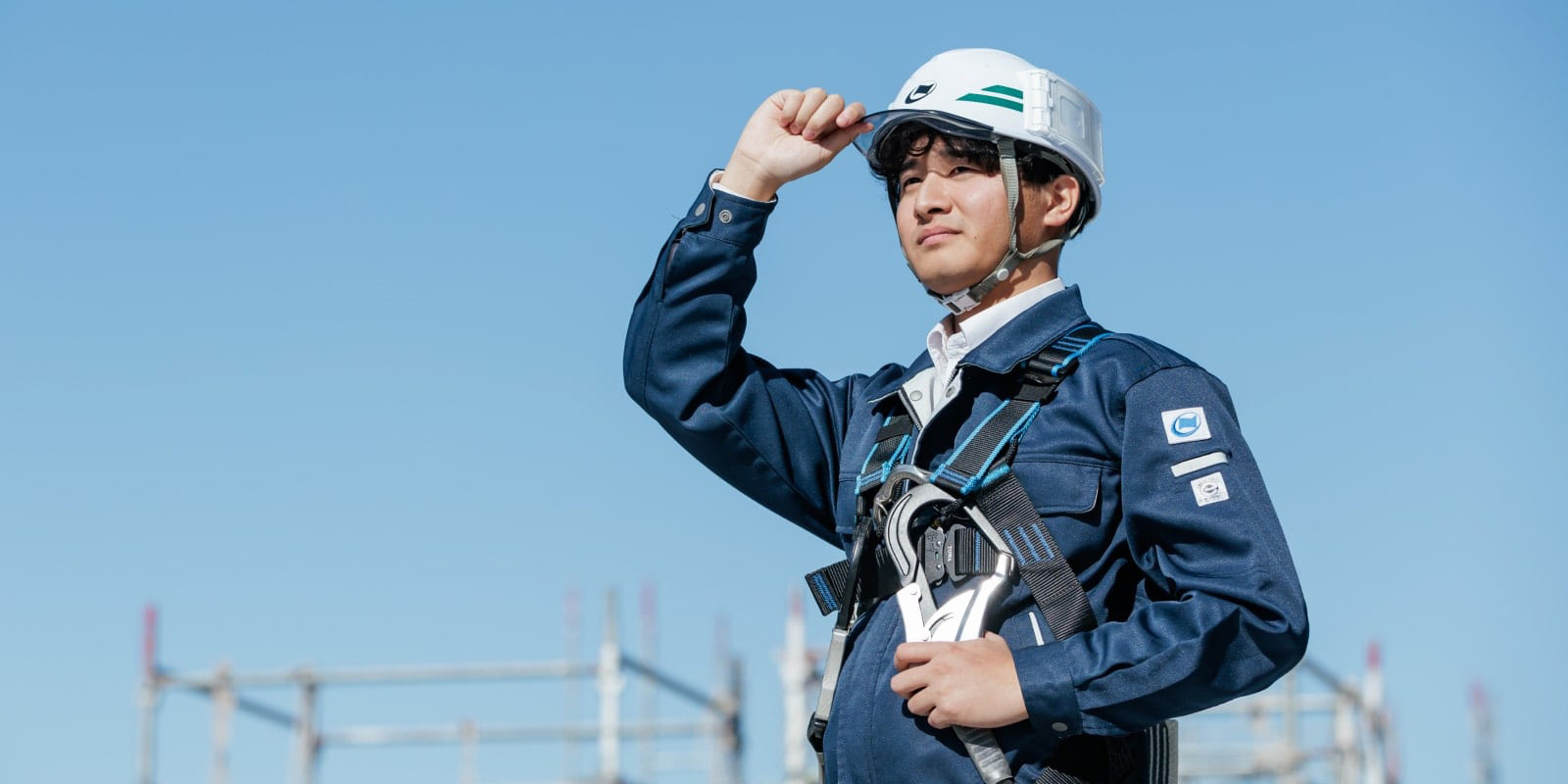 建設現場の全景